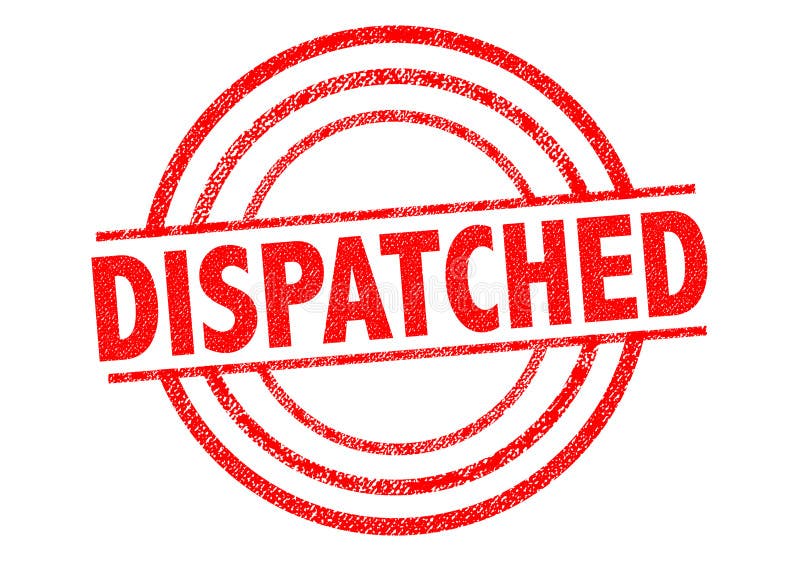 Dispatched Stamp stock vector Illustration of detail 100576148