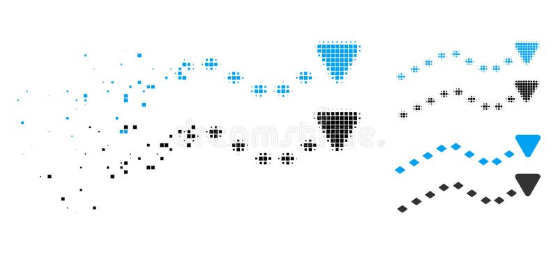 Dispersed Dot Halftone Dotted Trends Icon stock illustration Dispersed Dot Halftone Dotted Trends Icon stock illustration