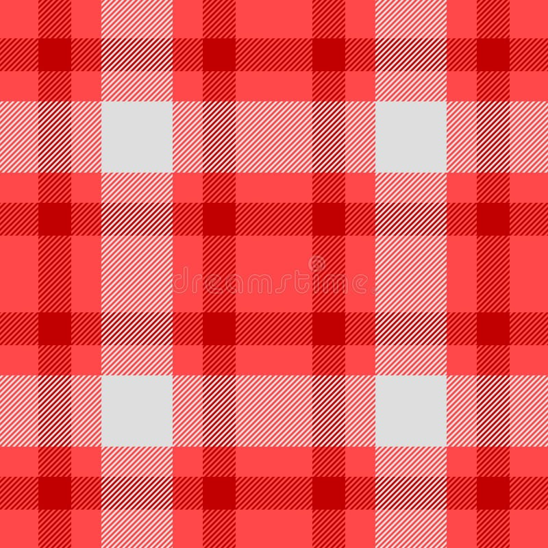 Display fabric textile tartan, trade seamless pattern vector. Performance plaid texture check background in red and gainsboro royalty free illustration