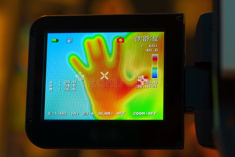 Display of infrared thermometer