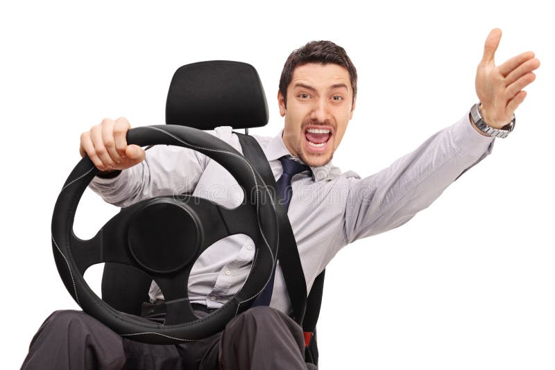 Displeased Man Driving And Arguing Stock Photo Image Of Drive Person