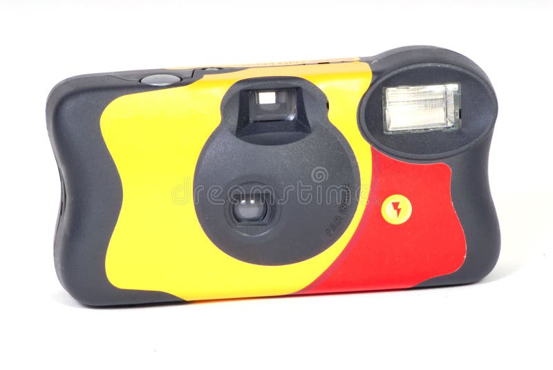 Disposable camera stock photo. Image of isolated, snap 12825720
