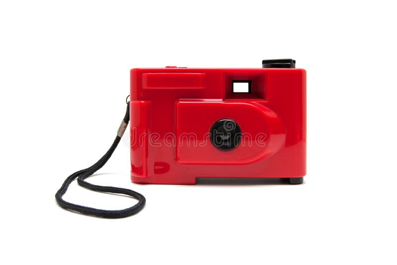 Disposable camera isolated on white
