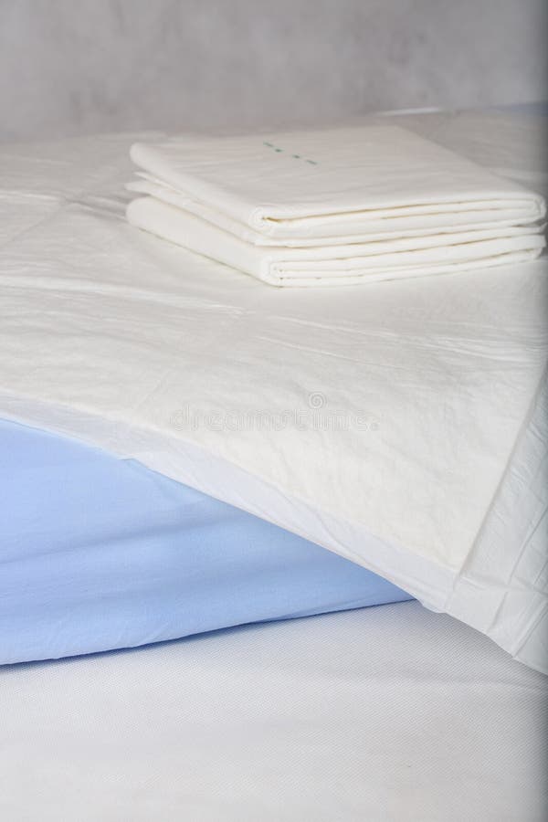 Disposable Changing Pads for Babies. Stock Photo Image of protection