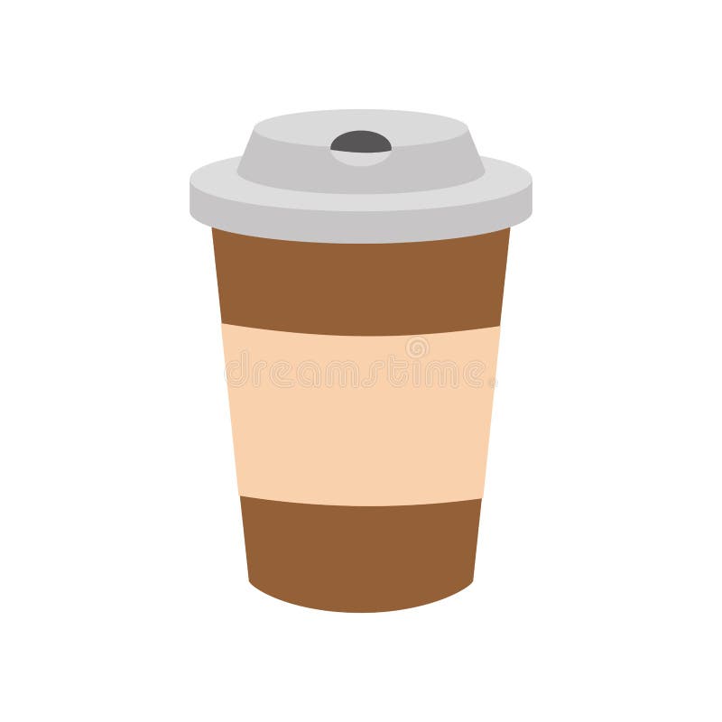 Disposable coffee cup stock vector. Illustration of espresso 145388362
