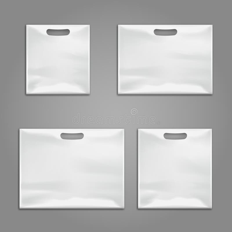 Disposable plastic bags vector templates, design mockups vector illustration Disposable plastic bags vector templates, design mockups vector illustration