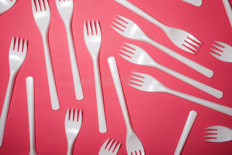 Disposable plastic cutlery stock image. Image of conservation 165644875