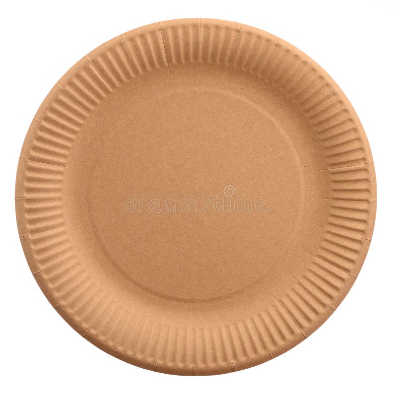 Disposable Plate Made of Environmentally Friendly Raw Materials on a