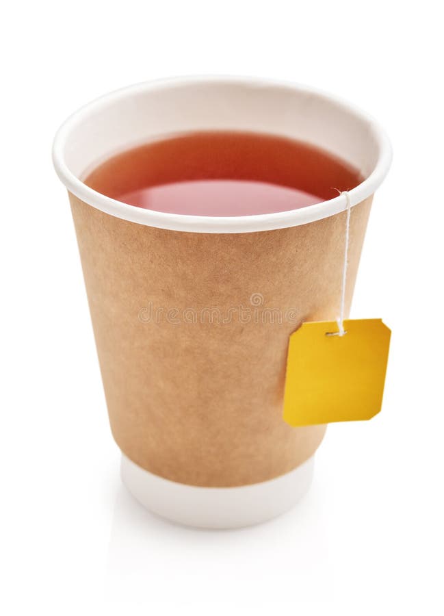 Disposable Takeaway Cups with Tea Stock Image Image of fastfood