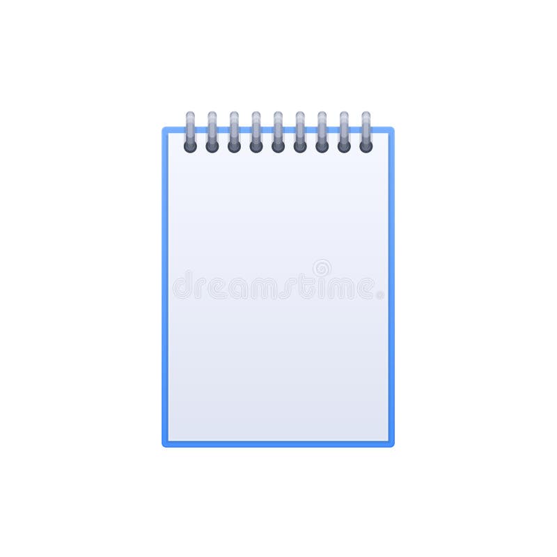 Disposition de carnet, pages vides de carnet Papeterie pour l'étude illustration de vecteur Disposition de carnet, pages vides de carnet Papeterie pour l'étude illustration de vecteur