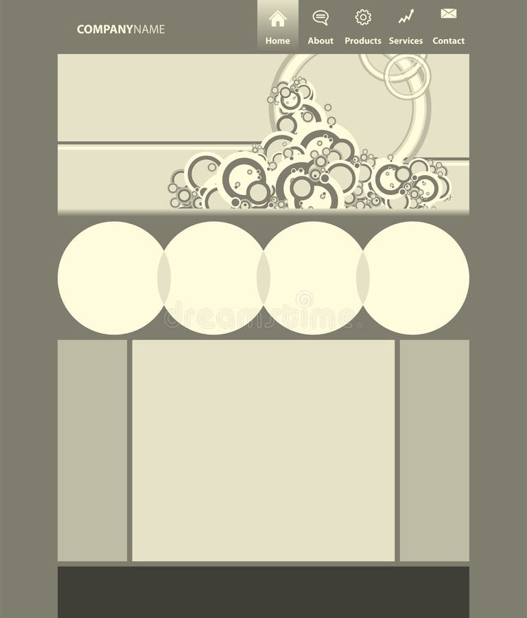 Disposition de site Web de vecteur illustration de vecteur Disposition de site Web de vecteur illustration de vecteur