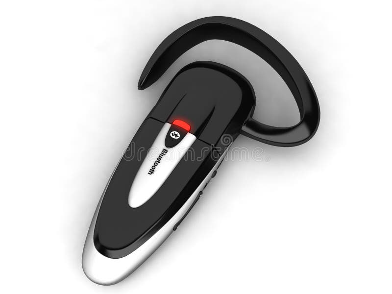 Dispositivo handsfree de Bluetooth ilustração royalty free Dispositivo handsfree de Bluetooth ilustração royalty free