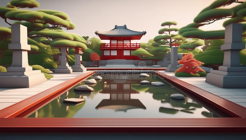 Disposizione concettuale per un giardino di pace di hiroshima con elementi commemorativi. Un'immagine generata che raffigura un layout concettuale per un giardino di pace dedicato a hiroshima con elementi come sculture commemorative con pozze d'acqua riflettenti e percorsi di serenità. il design accentua la riflessione sulla pace e la memoria, rendendola ideale per progetti legati al design della memoria architettonica e alle iniziative di pace.