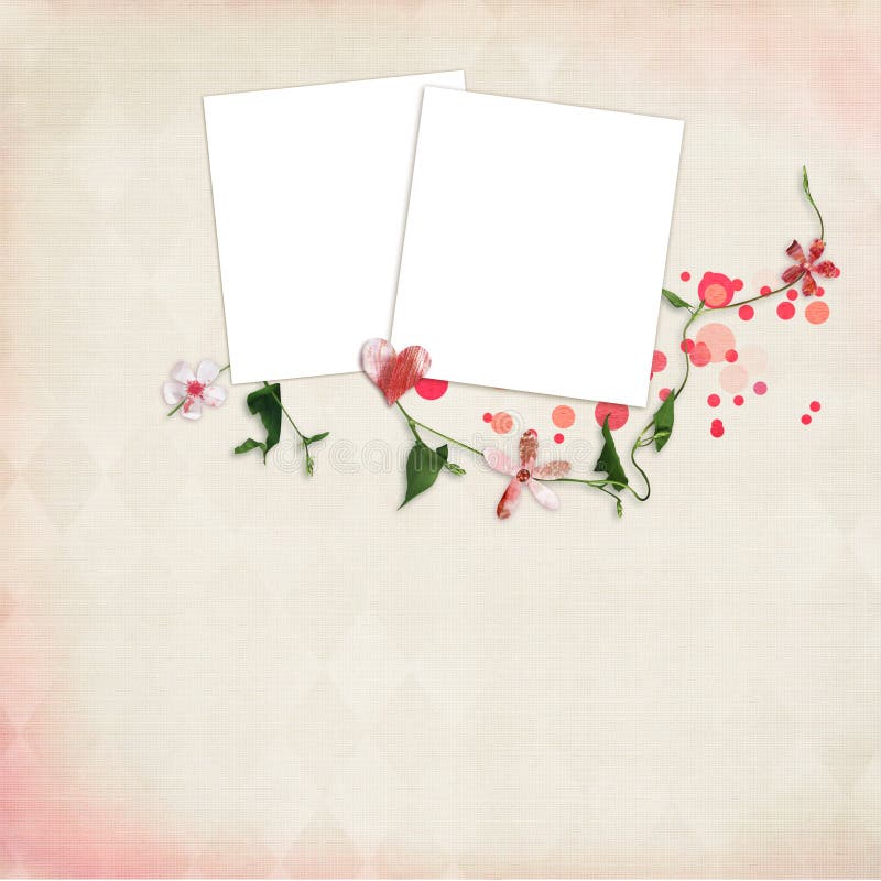 Disposição com frames para fotos ilustração royalty free Disposição com frames para fotos ilustração royalty free