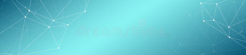 Dispunere informatică cu linii vectoriale abstracte de fundal abstract în spațiu și puncte circulare conectate stock illustration