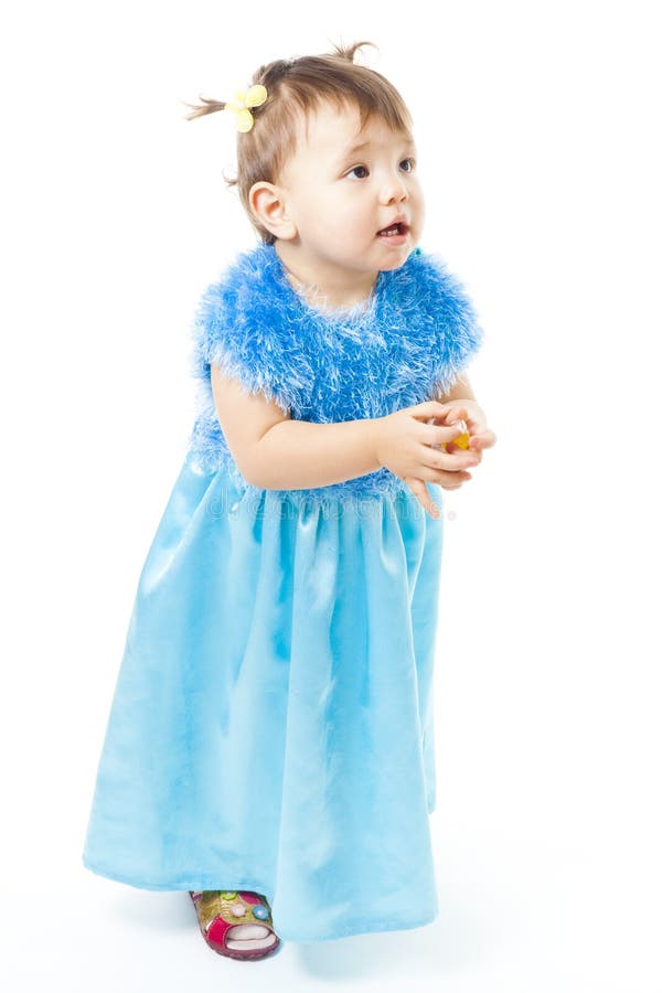 Dissatisfied toddler girl royalty free stock photo