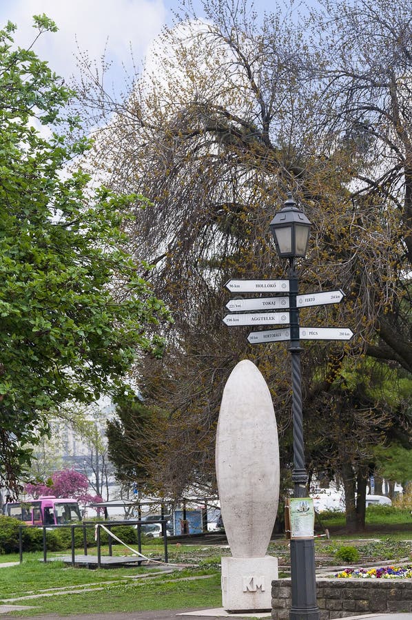 Distance Marker in Budapest Hungary
