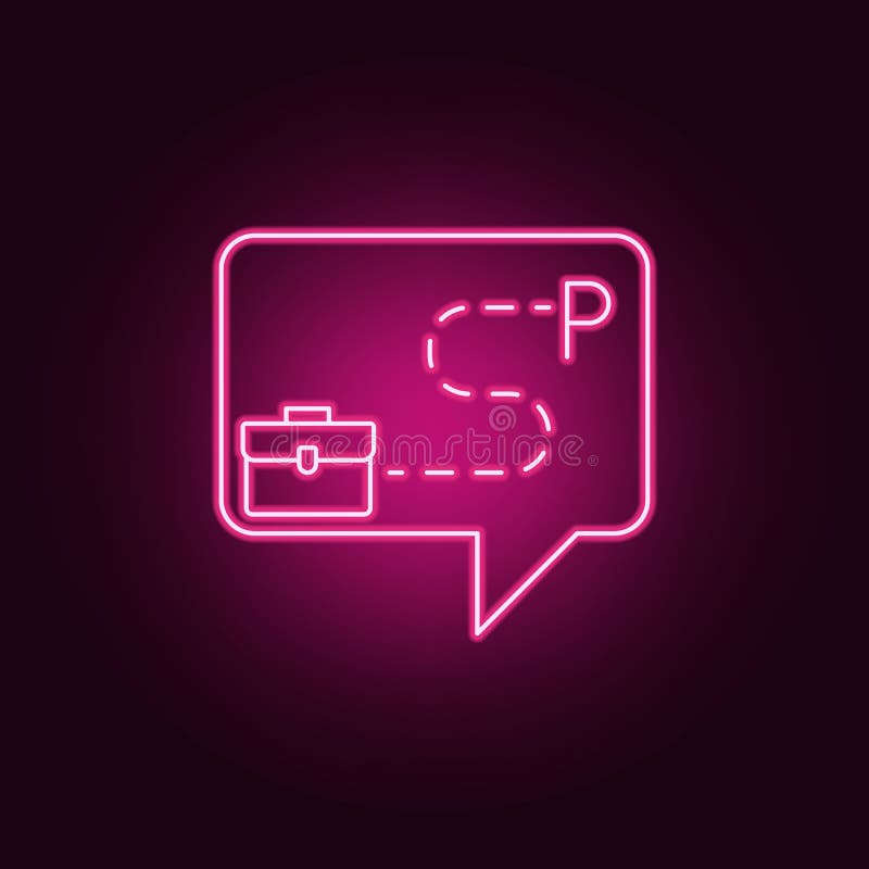 distance to work icon. Elements of interview in neon style icons. Simple icon for websites, web design, mobile app, info graphics vector illustration distance to work icon. Elements of interview in neon style icons. Simple icon for websites, web design, mobile app, info graphics vector illustration