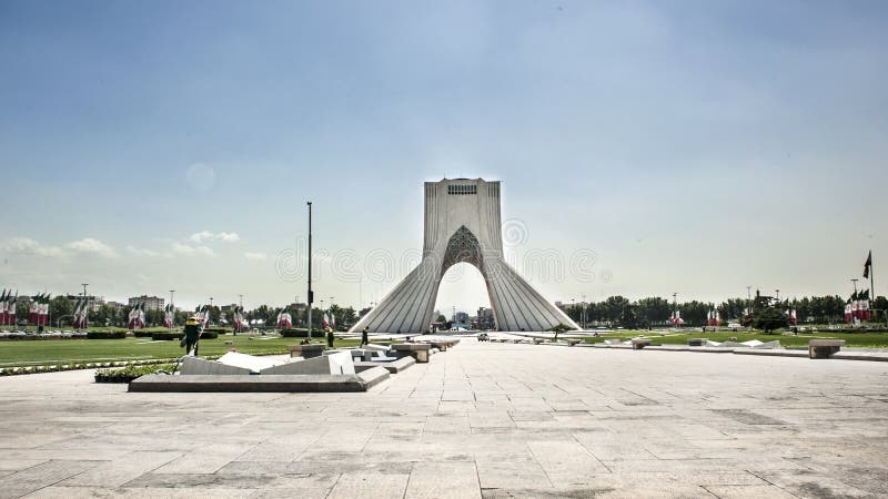 Distant view for Azadi tower