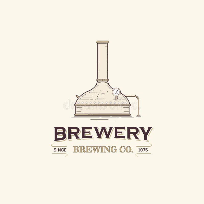 Premium Quality Beer distillery logo template design elements. Vintage style emblem. Premium Quality Beer distillery logo template design elements. Vintage style emblem.