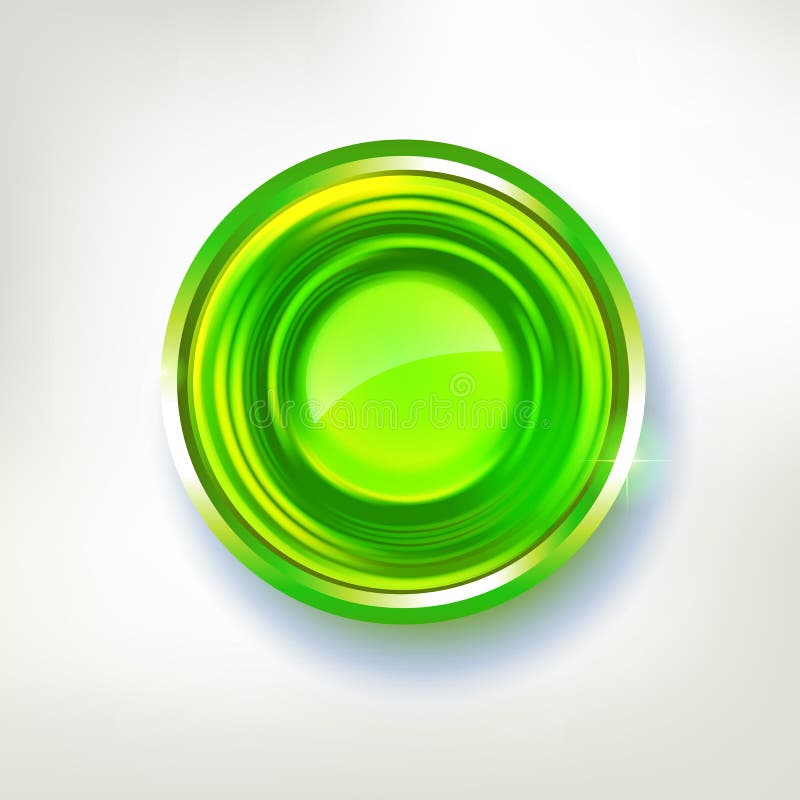 Distintivo astratto del cerchio di colori verde intenso royalty illustrazione gratis Distintivo astratto del cerchio di colori verde intenso royalty illustrazione gratis