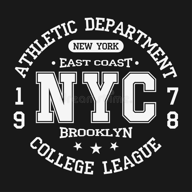 Distintivo d'annata, tipografia di sport atletico per la stampa della maglietta Stile della squadra di college Grafico della magl