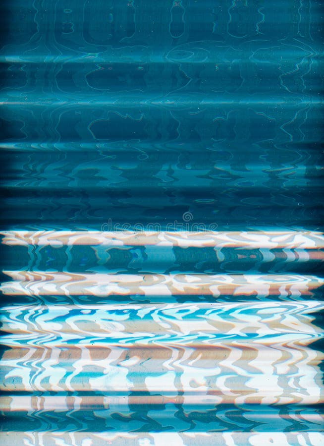 Distorted image glitch noise blue white frequency stock photos