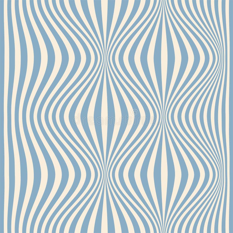 Distorted lines square background. Groovy color lines abstract background. Trendy psychedelic retro style backdrop stock illustration