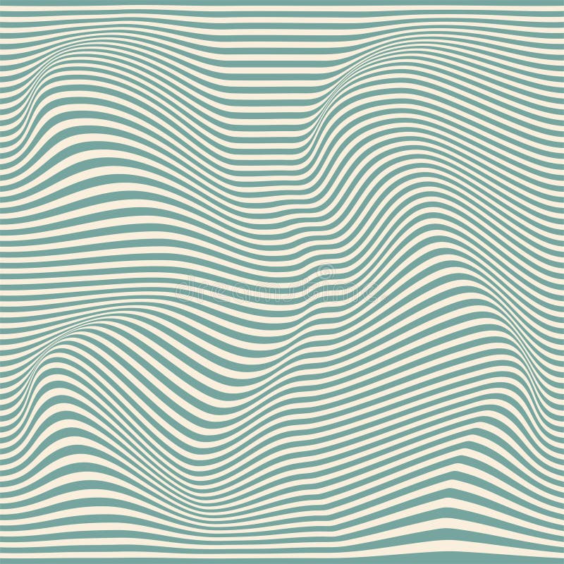 Distorted lines square background. Groovy color lines abstract background. Trendy psychedelic retro style backdrop royalty free illustration