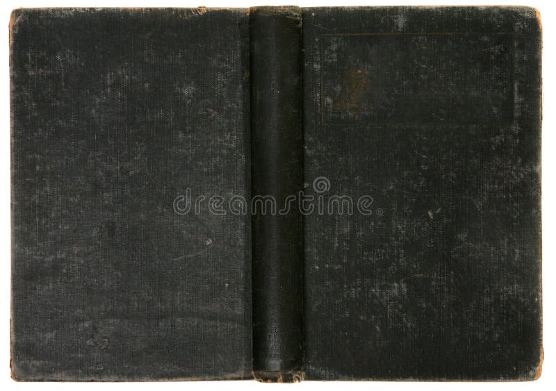 Distressed Old Vintage Black Book Background royalty free stock photo