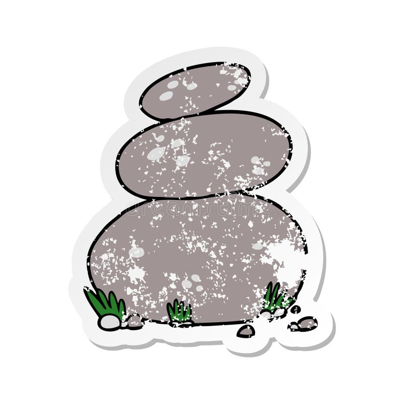 Cartoon Rocks Stacked : Polycounts for rocks and trees are very low