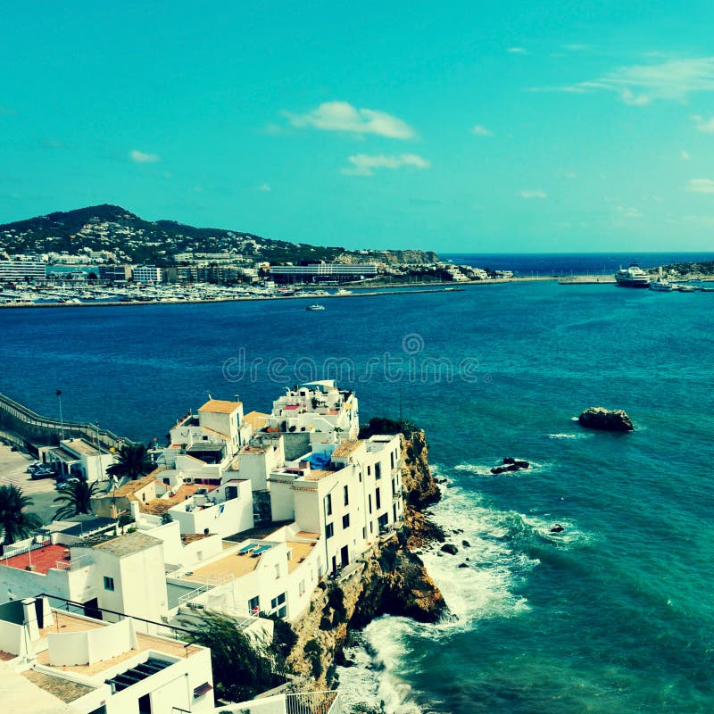 Distretto del Sa Penya nella città di Ibiza, Isole Baleari, Spagna
