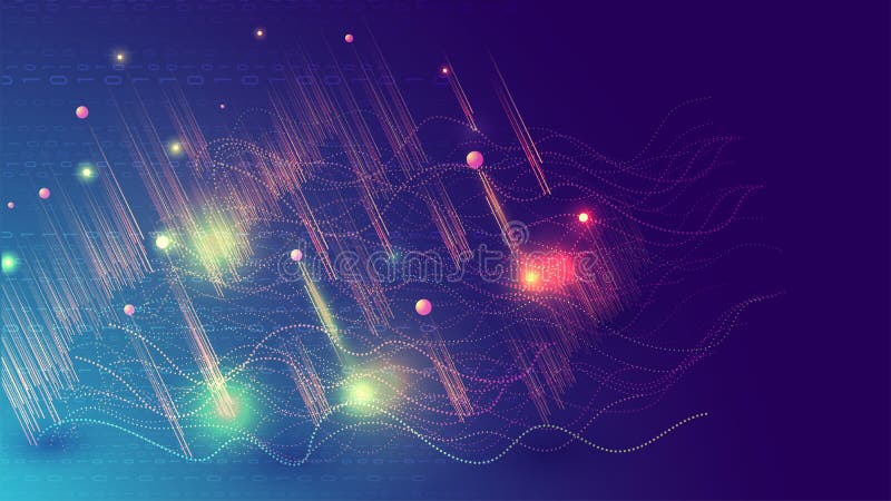 Distributed ledger computer technology concept. royalty free illustration