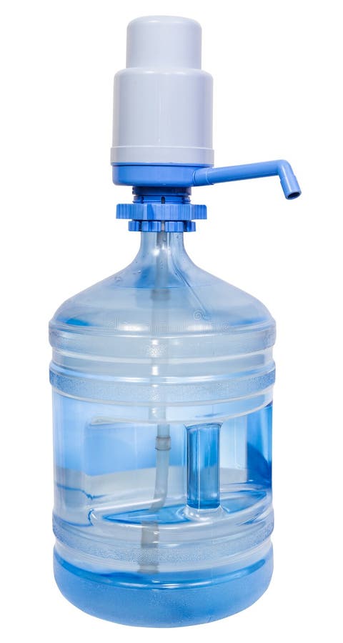 Distributeur de pompe sur la bouteille d'eau potable de 5 gallons photographie stock Distributeur de pompe sur la bouteille d'eau potable de 5 gallons photographie stock