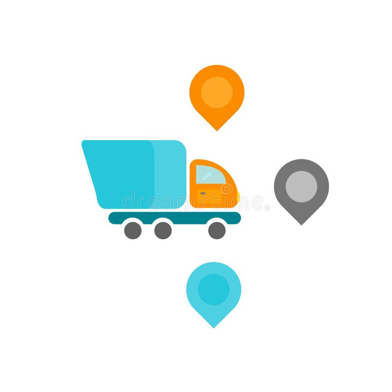 Distribution Icon Vector Isolated on White Background, Distribution