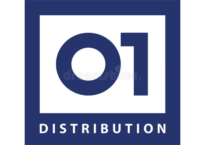 01 Distribution Logo editorial stock image. Illustration of format