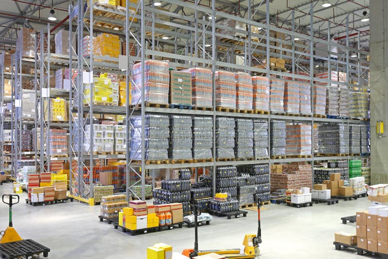 Distribution Warehouse stock image. Image of truck, warehouse 72412385