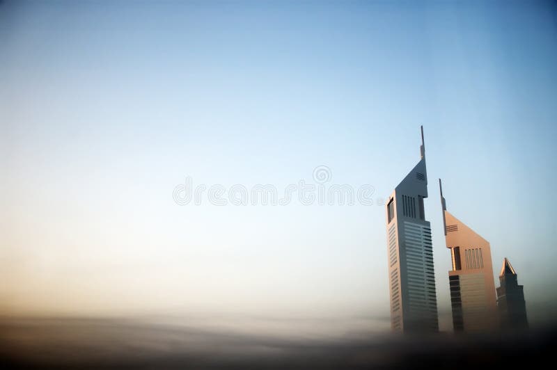 Districto financiero de Dubai foto de archivo libre de regalías Districto financiero de Dubai foto de archivo libre de regalías