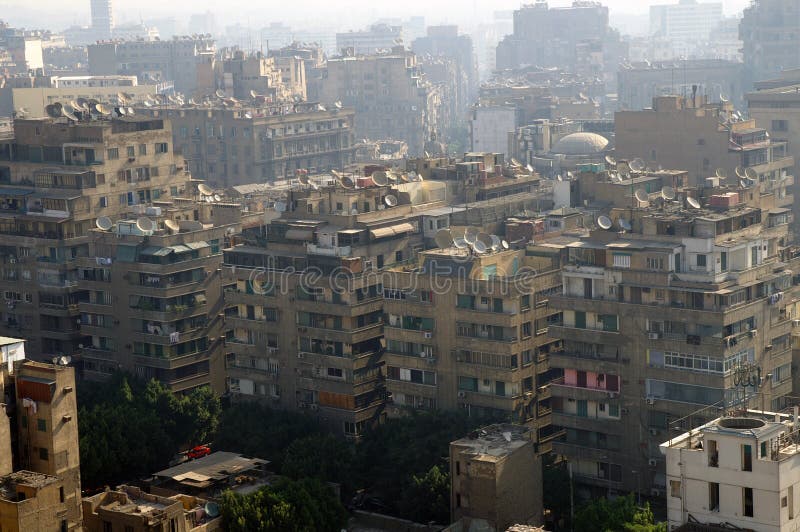 Modern residential district at morning, Cairo, Egypt. Modern residential district at morning, Cairo, Egypt