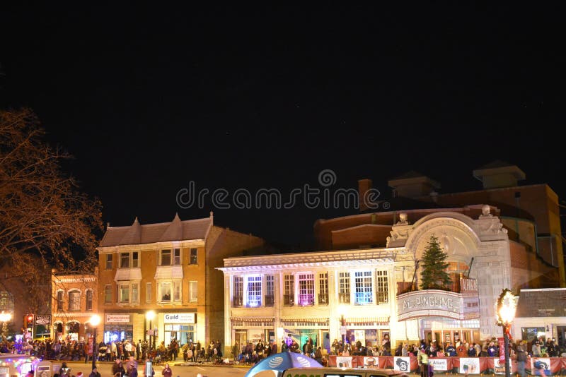 Distriktet Baraboo Historic i Holiday Parade 2019 arkivbilder Distriktet Baraboo Historic i Holiday Parade 2019 arkivbilder