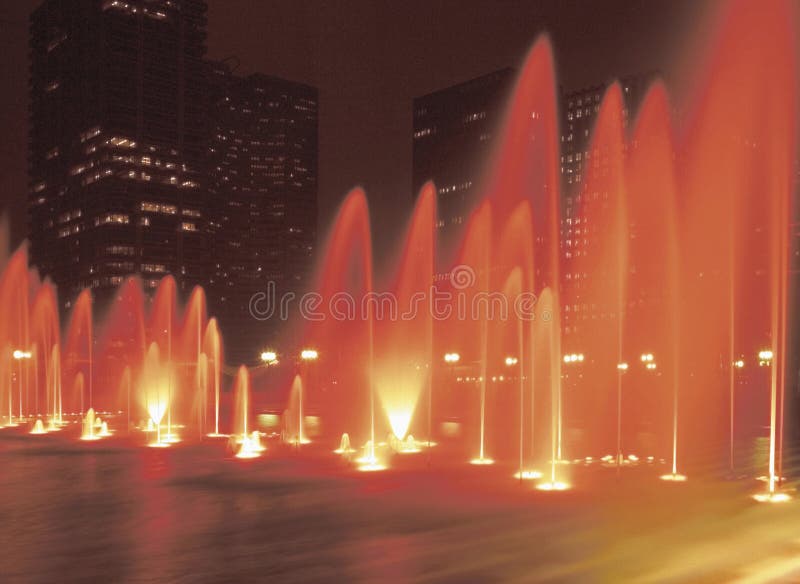 Paris france la defense business district fountains. Paris france la defense business district fountains