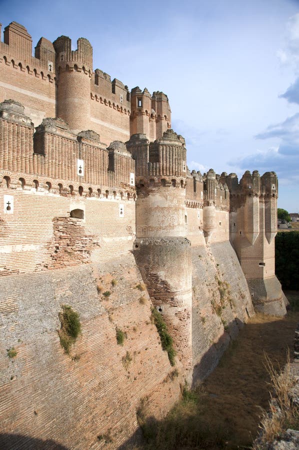 Ditch of coca castle stock photo. Image of front, architecture - 12546700