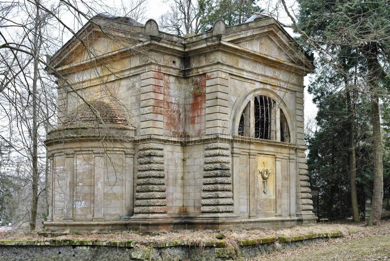 Dittrich Neo-Renaissance tomb in Krasna Lipa royalty free stock photos Dittrich Neo-Renaissance tomb in Krasna Lipa royalty free stock photos