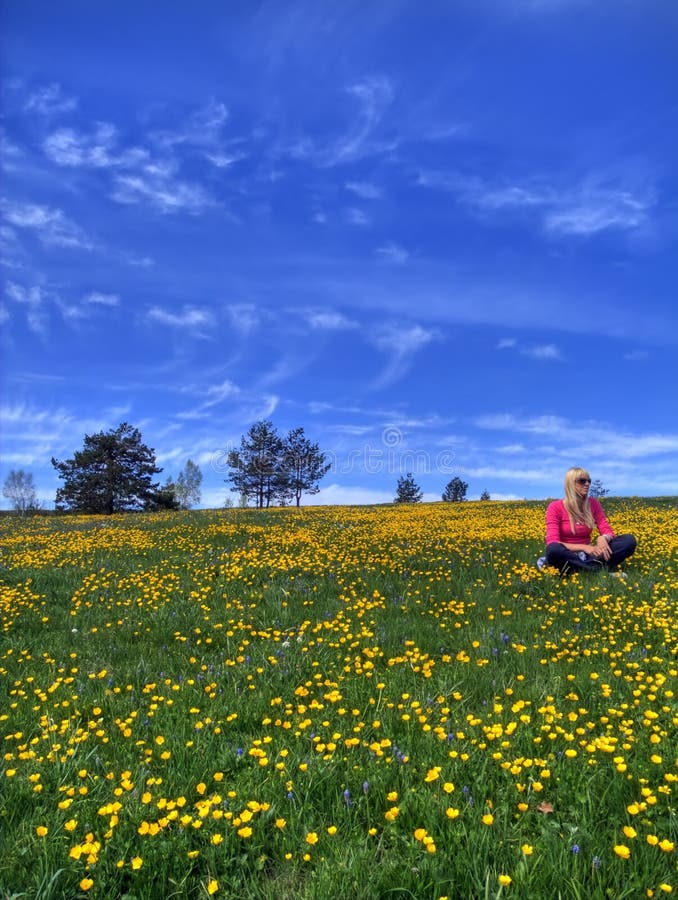 Divcibare,spring and girl