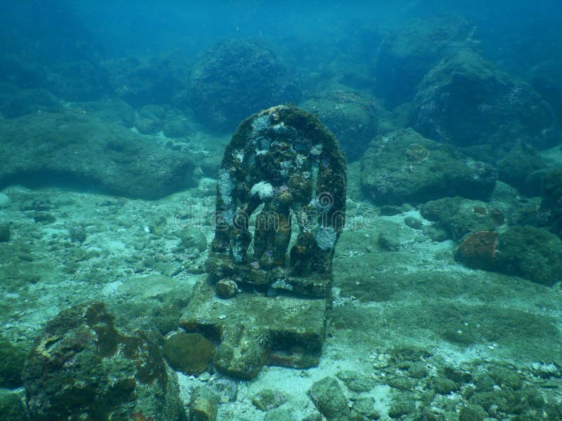 Dive Godess Sculpture of Goddess Underwater Stock Image Image of
