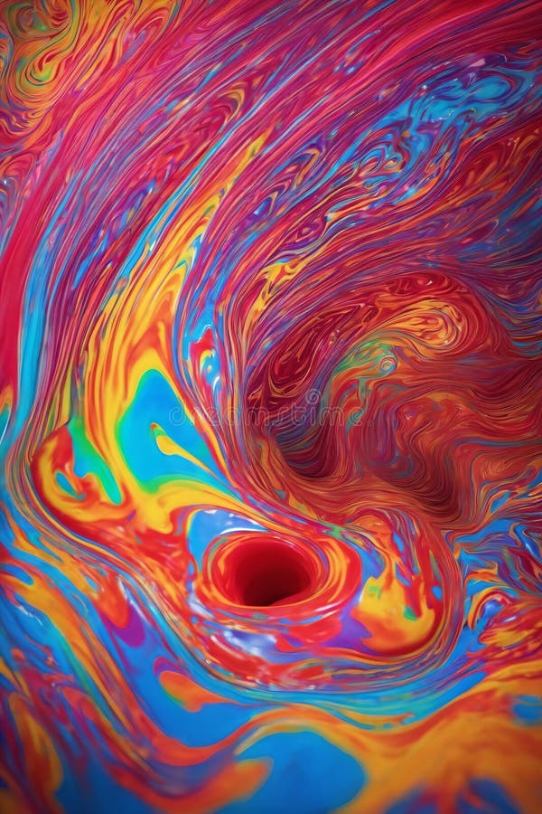 Psychedelic Background, Colorful Wallpaper, Slime Texture Stock