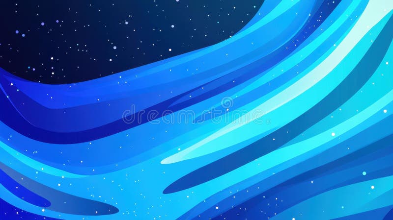 Dive into a vibrant blue background of tech particles that evoke a sense of modernity and innovation vector illustration