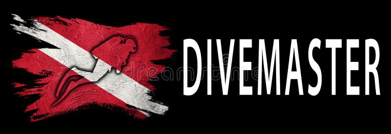 Divemaster, Diver Down Flag, Scuba Flag Stock Image Image of snorkel