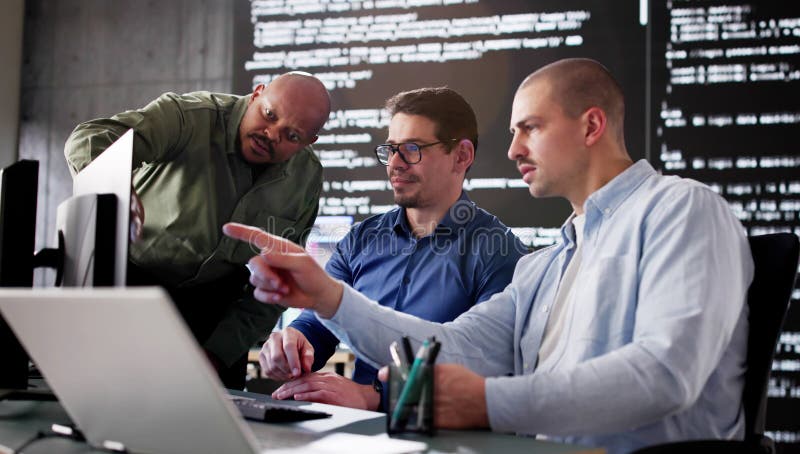 Diverse group of developers working on software programs for businesses. Software methodology stock images, royalty-free photos and pictures