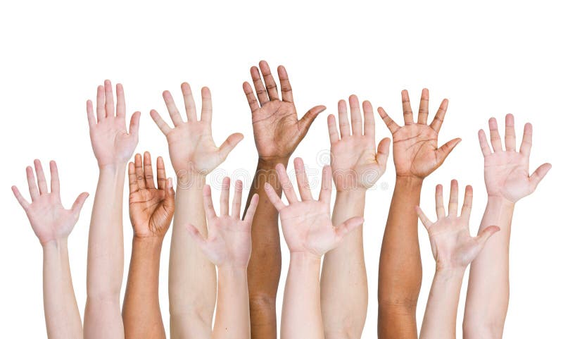 https://thumbs.dreamstime.com/b/diverse-group-hands-raised-up-45074759.jpg